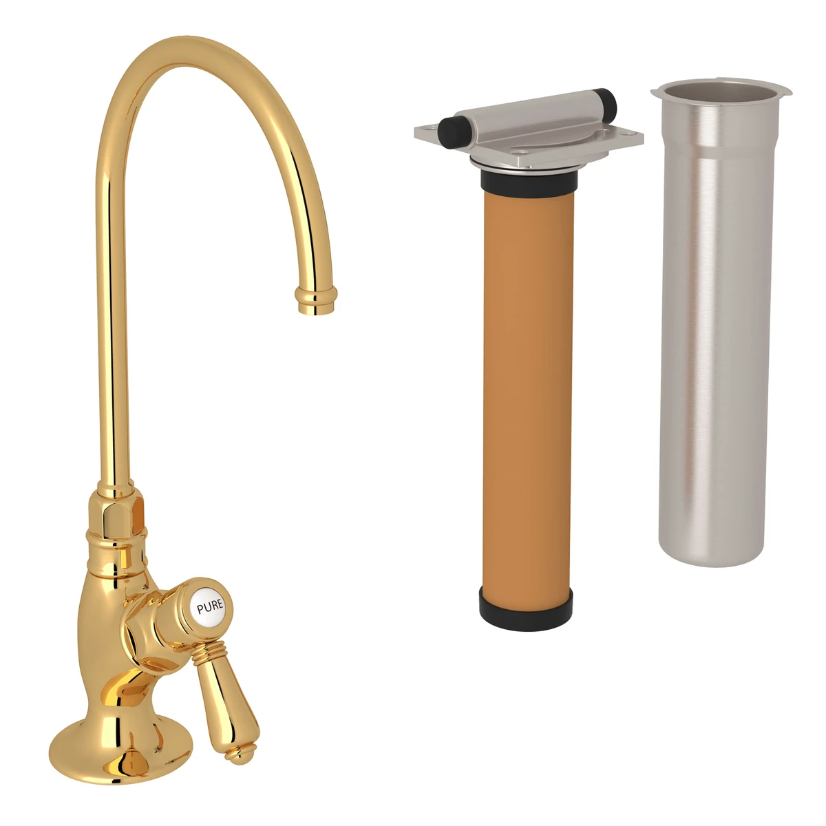 Rohl Acqui Filter Kitchen Faucet Kit Lever Handles - AKIT1635LM-2