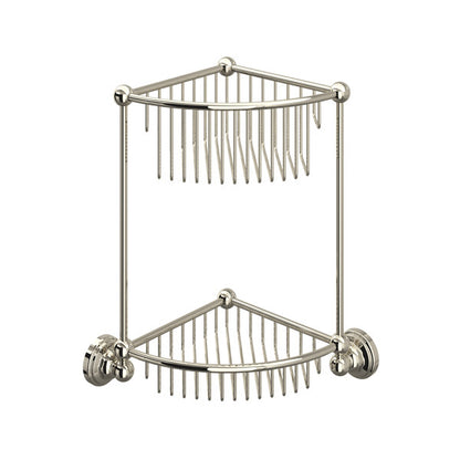 Perrin & Rowe Two Tier Corner Basket U.6959