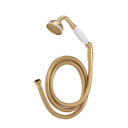 Perrin & Rowe Handshower And Hose, Porcelain Handle - U.5387