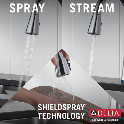 Delta Lenta Single-Handle Pull-Down Kitchen Faucet With Touch2O Technology