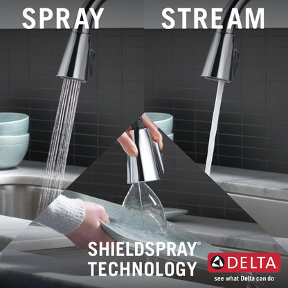 Delta Lenta Single-Handle Pull-Down Kitchen Faucet