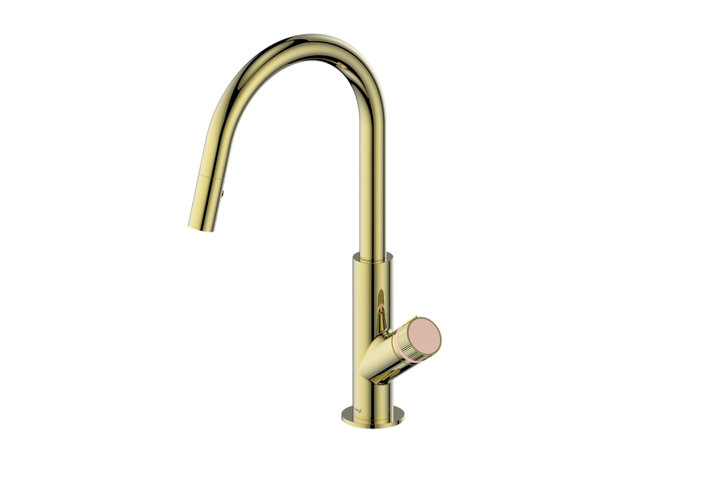 Vogt Mond 16" Kitchen Faucet in Brushed Gold, KF.16M1.1504.BG