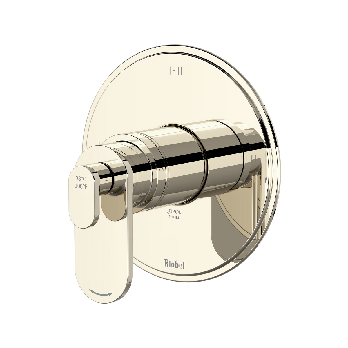 Riobel Arca 1/2" Thermostatic And Pressure Balance Trim With Up to 3 Functions