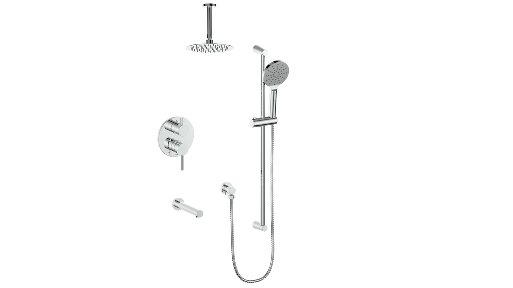 Vogt Wörgl 3-Way Pressure Balanced Shower System With Trim Only - TM.WL.310.310