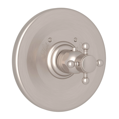 Rohl Acqui 3/4" Thermostatic Trim Without Volume Control, Cross Handles - A4914XM