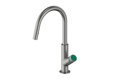 Vogt Mond 16" Kitchen Faucet in Gun Metal, KF.16M1.1504.GM