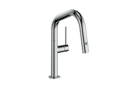 Vogt Dornbirn Pull Down 13" Bar/Prep Kitchen Faucet With Angular Spout