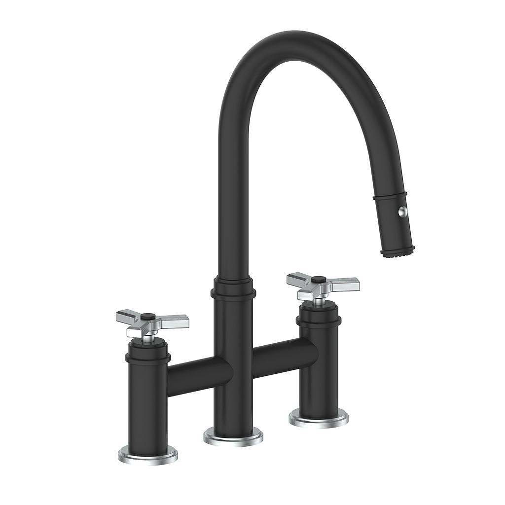 Vogt Zehn Bridge Kitchen Faucet, KF.17ZN.1312 With 3-Spoke Handle