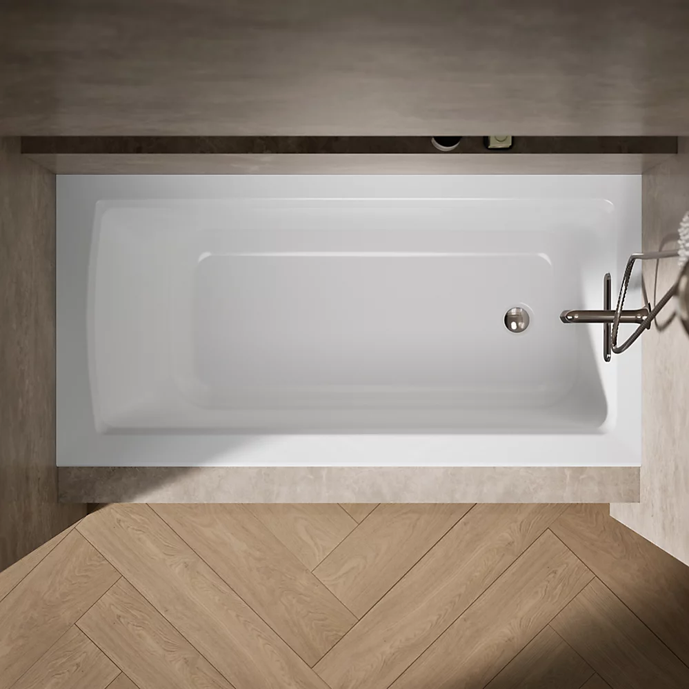 Kohler Archer 60" x 30" Alcove Bath, Right Drain