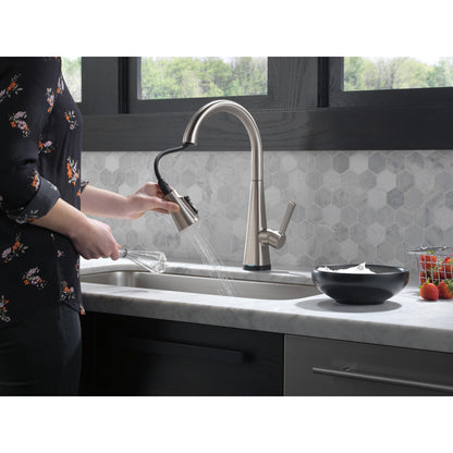 Delta Lenta Single-Handle Pull-Down Kitchen Faucet With Touch2O Technology