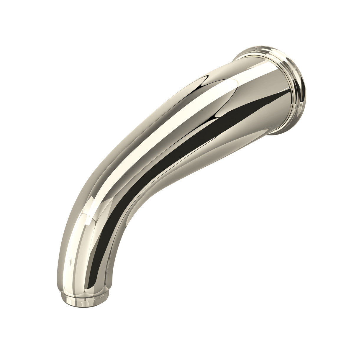 Perrin & Rowe Edwardian 8 1/4 Inch Wall Mount Bathtub Spout with C-Spout