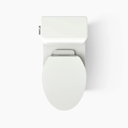 Kohler Reach One-Piece Compact Elongated Toilet With Skirted Trapway, 1.28 GPF Left-Hand Trip Lever