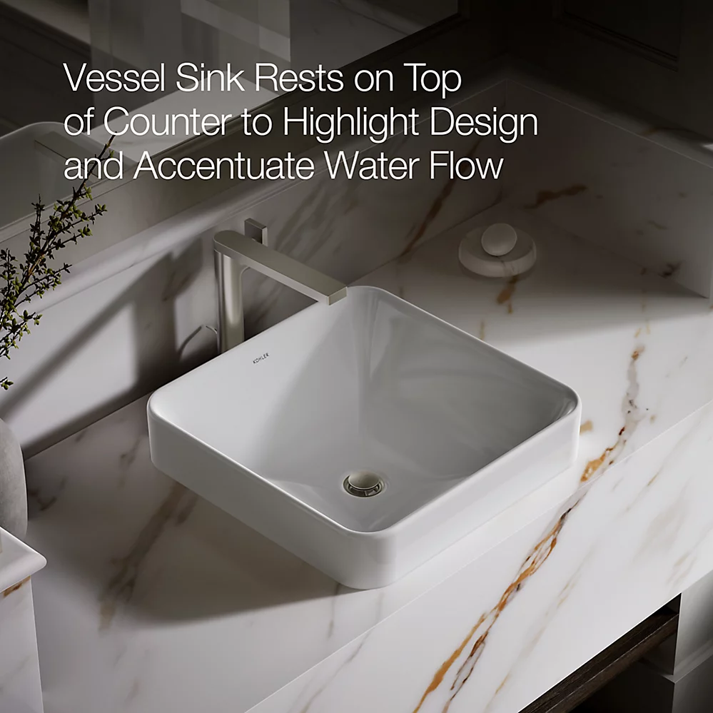 Kohler Vox 16-1/4" Square Vessel Bathroom Sink K-2661