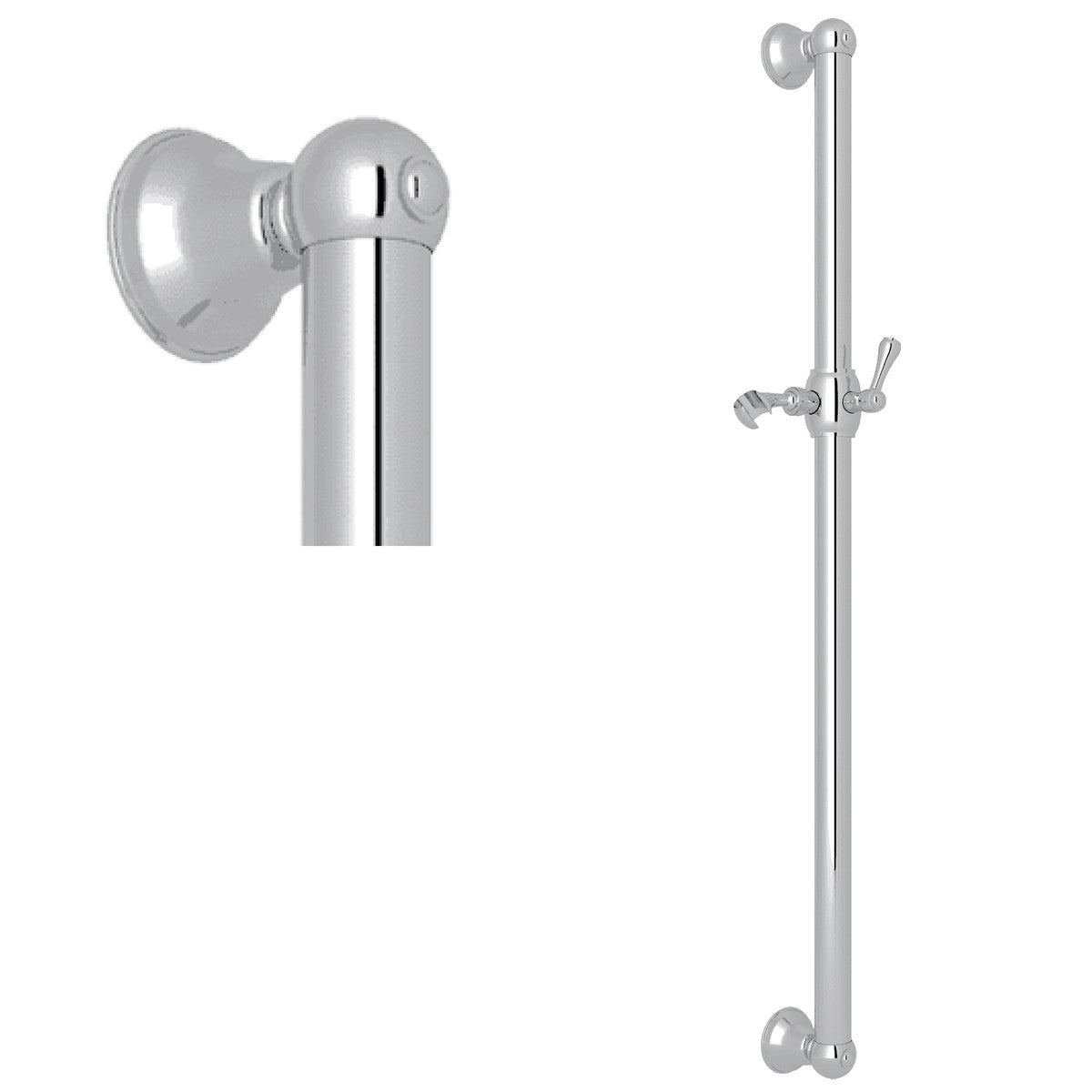 Rohl 36" Grab Bar With Sliding Handshower Holder - 1270