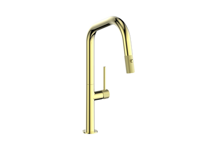 Vogt Drava Pull Down 16" Kitchen Faucet With Angular Spout - KF.16D2.1214