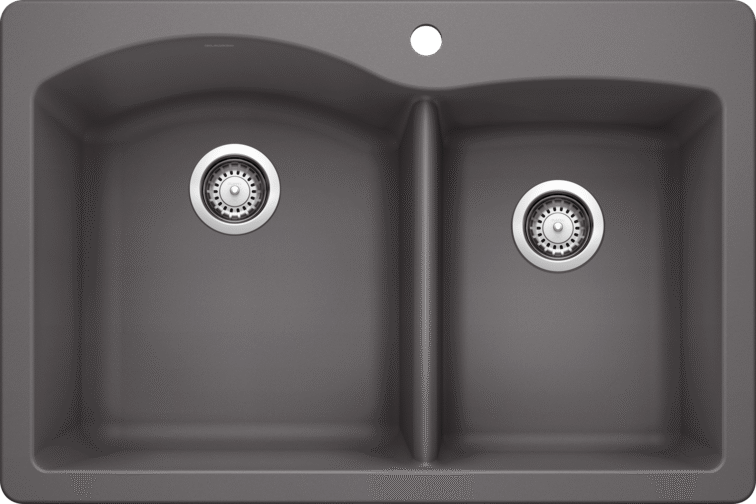 Blanco Diamond 1¾ Bowl Silgranit Dual Mount Kitchen Sink