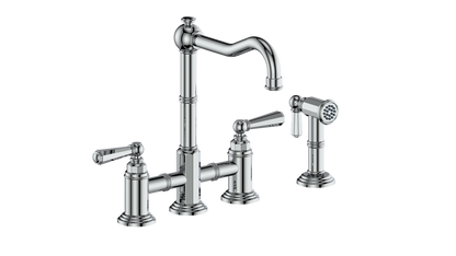 Vogt Carinthia Bridge Kitchen Faucet With Side Spray