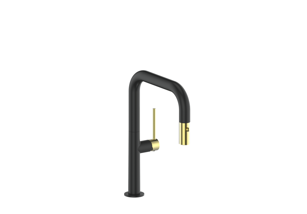 Vogt Dornbirn Pull Down 13" Bar/Prep Kitchen Faucet With U-Spout
