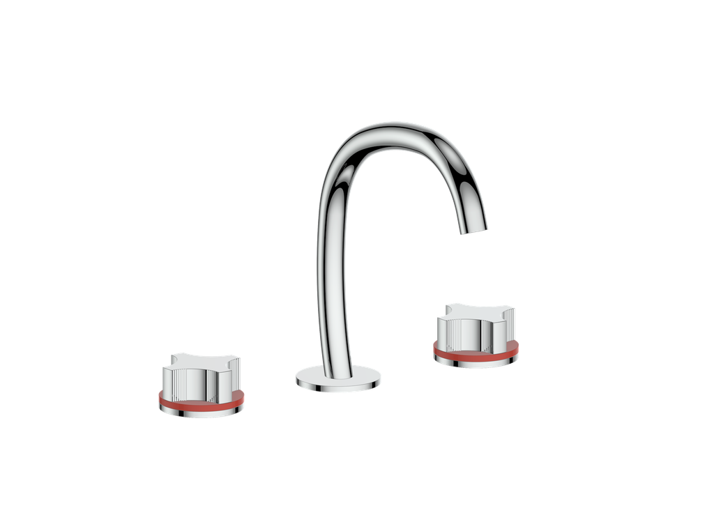 Vogt Mond 8" C.C. Lavatory Faucet With Pop-Up Drain - Crescent Handle - BF.M2.1331