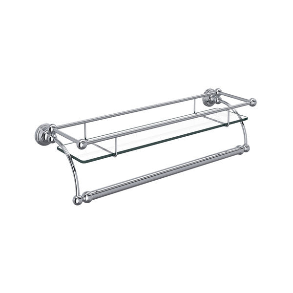 Perrin & Rowe Edwardian Wall Mount Glass Vanity Shelf