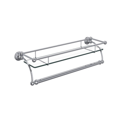 Perrin & Rowe Edwardian Wall Mount Glass Vanity Shelf