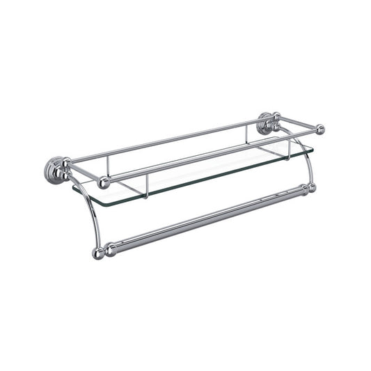 Perrin & Rowe Edwardian Wall Mount Glass Vanity Shelf