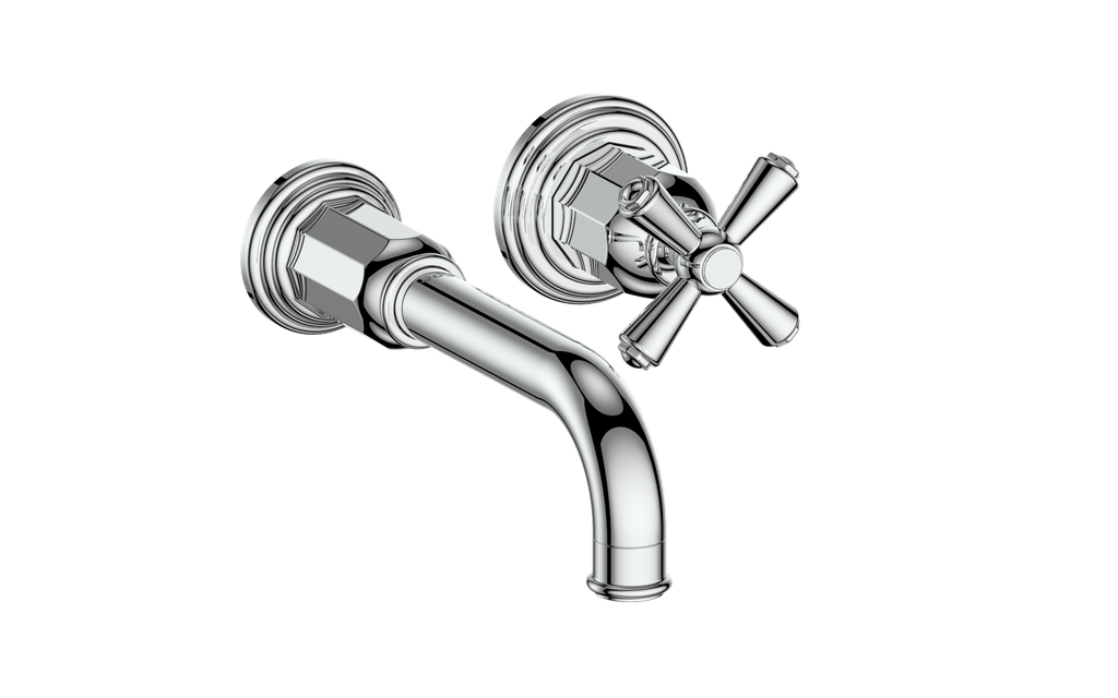 Vogt Carinthia 8" C.C. Wall Mount Single Handle Lavatory Faucet With Rough-In Valve - BF.CX.1410