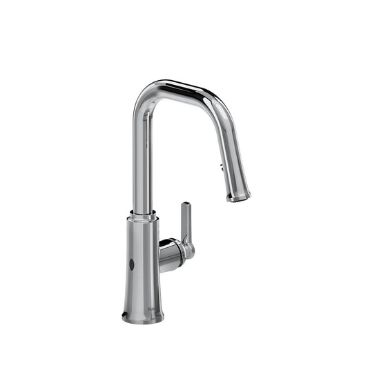 Riobel Trattoria Pull-Down Touchless Kitchen Faucet With U-Spout Dual Spray 1.5 GPM