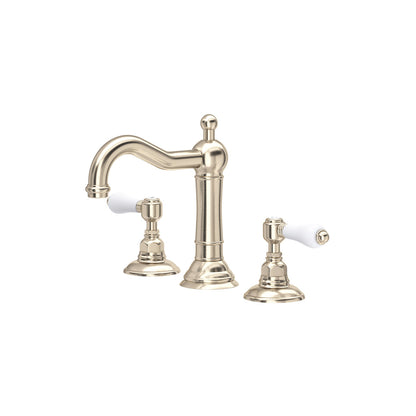 Rohl Acqui Widespread Lavatory Faucet Porcelain Lever Handles - A1409LP