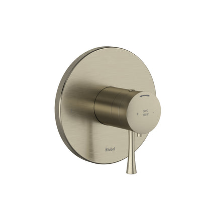 Riobel Edge 1/2 Inch Thermostatic & Pressure Balance Trim With Up To 3 Functions With Lever Handles
