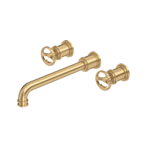 Perrin & Rowe Armstrong Wall Mount Tub Filler Trim Wheel Handles