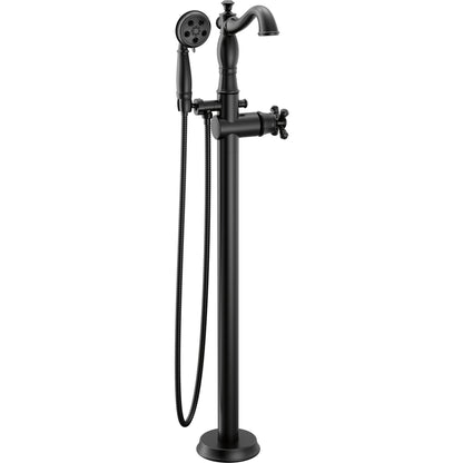 Delta T4797 Cassidy Floor Mount Tub Filler Trim with Hand Shower - Less Handle