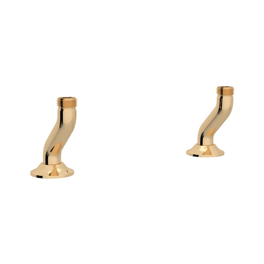 Perrin & Rowe Georgian Era Bridge Kitchen Faucet Deck Unions - U.6793