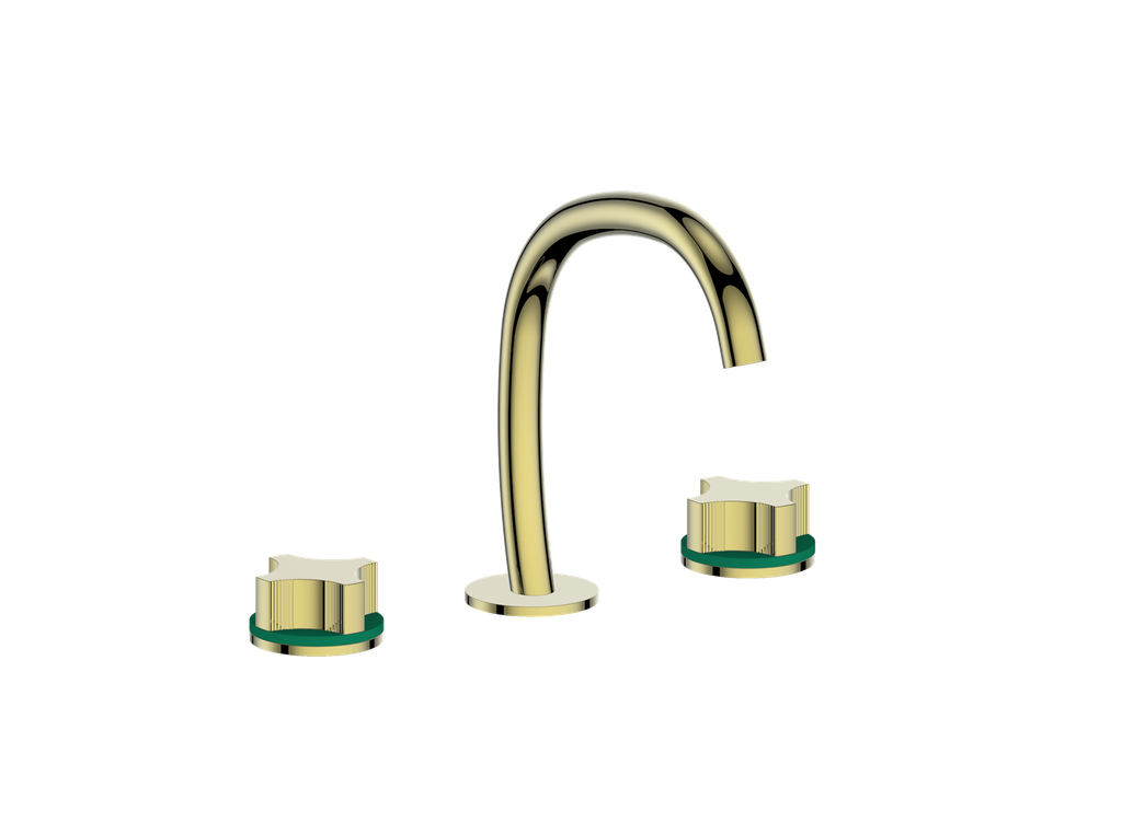 Vogt Mond 8" C.C. Lavatory Faucet With Pop-Up Drain - Crescent Handle - BF.M2.1331