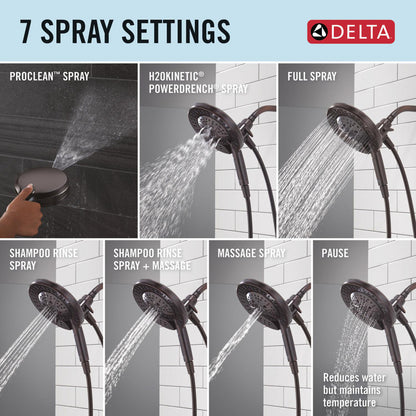 Delta Douche universelle 7 réglages In2ition avec ProClean - 58651-BL25