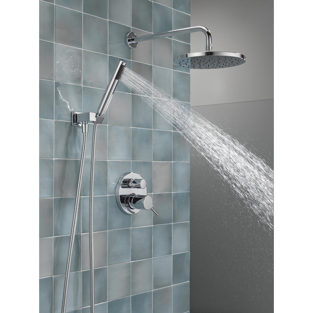 Delta T342702 Modern Cylindrical Raincan Shower Trim with Hand Shower