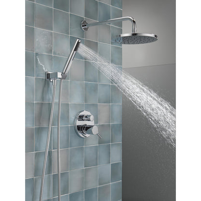 Delta T342702 Modern Cylindrical Raincan Shower Trim with Hand Shower