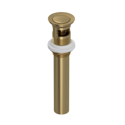 Rohl Lavatory Push Drain With Overflow - 0127DOF