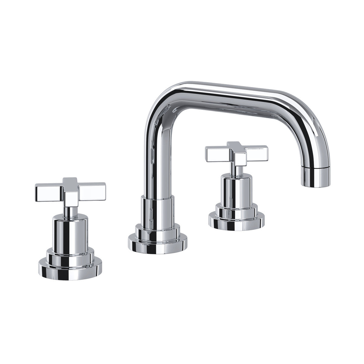 Rohl Lombardia Widespread Lavatory Faucet With U-Spout & Cross Handles - A2218XM-2