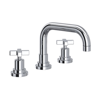 Rohl Lombardia Widespread Lavatory Faucet With U-Spout & Cross Handles - A2218XM-2