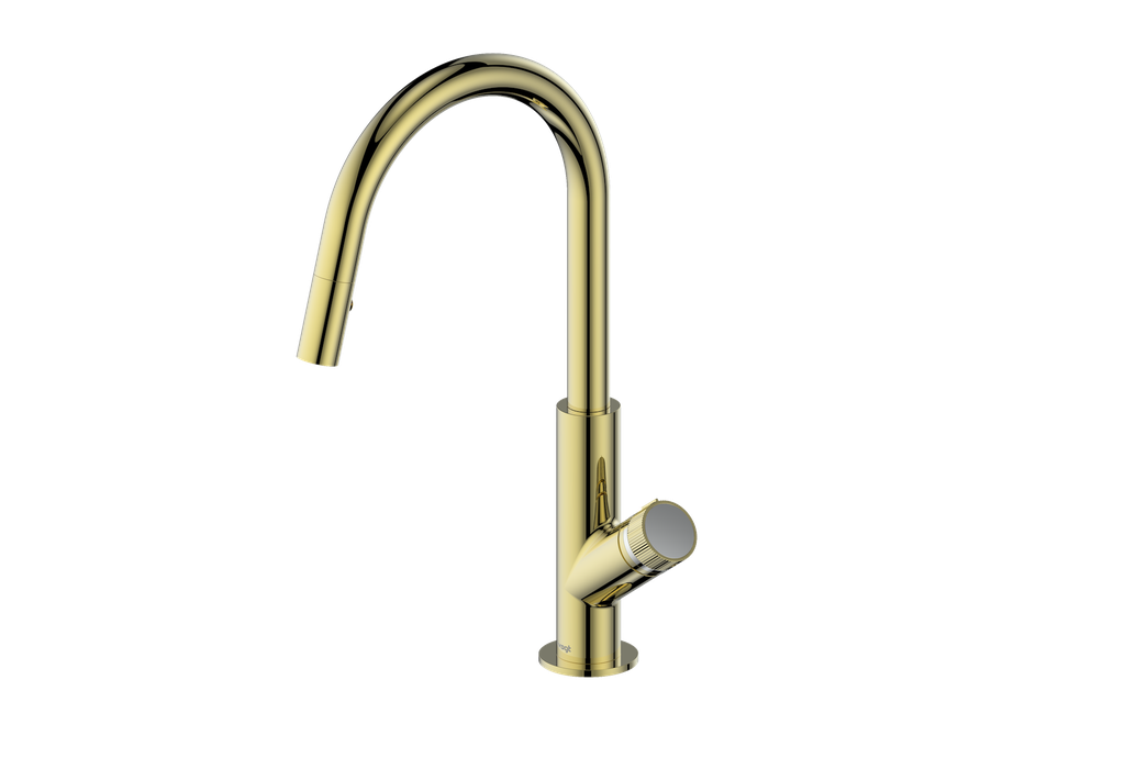 Vogt Mond 16" Kitchen Faucet in Brushed Gold, KF.16M1.1504.BG