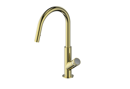 Vogt Mond 16" Kitchen Faucet in Brushed Gold, KF.16M1.1504.BG