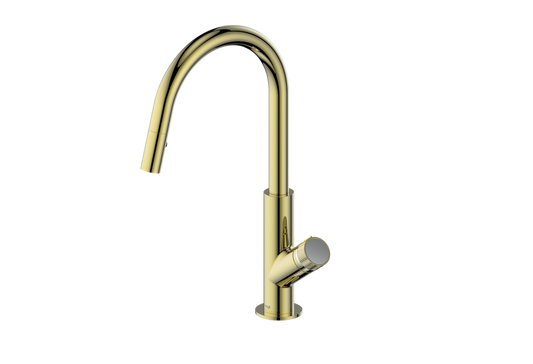 Vogt Mond 16" Kitchen Faucet in Brushed Gold, KF.16M1.1504.BG
