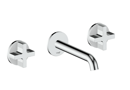 Vogt Mond 8" C.C. Wall-Mount Lavatory Faucet in Chrome, Trim Only