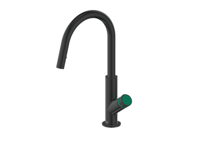 Vogt Mond 16" Kitchen Faucet in Matte Black, KF.16M1.1504.MB