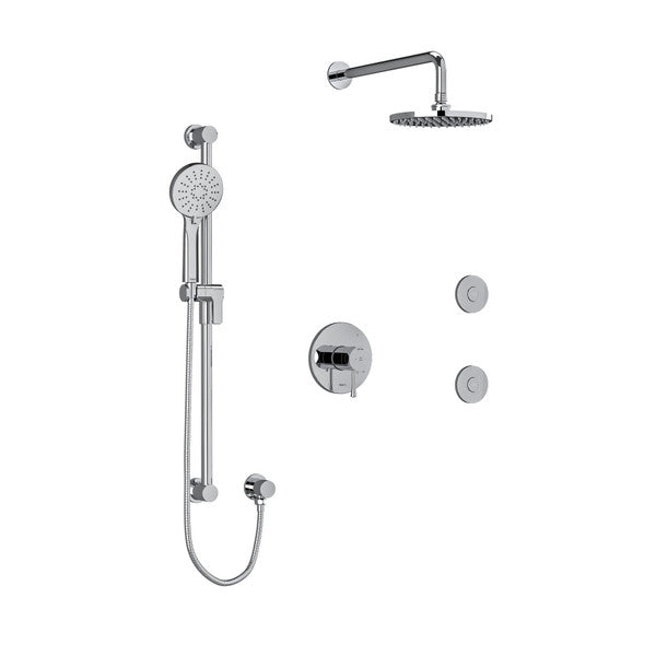 Riobel Edge Shower Kit 3545 With Rough-In Valve - KIT3545EDTM