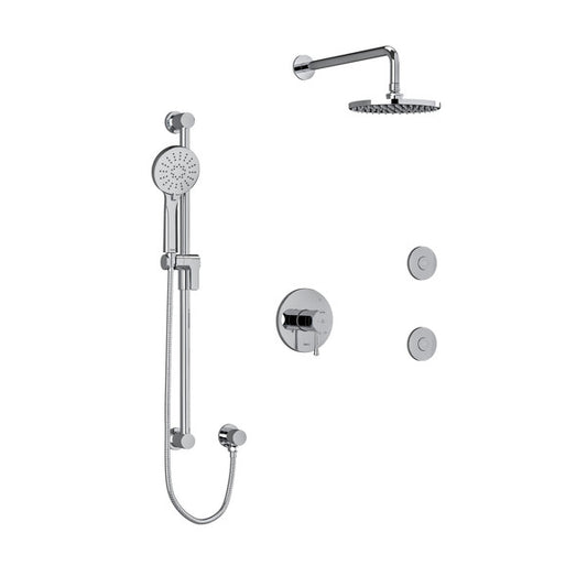 Riobel Edge Shower Kit 3545 With Rough-In Valve - KIT3545EDTM