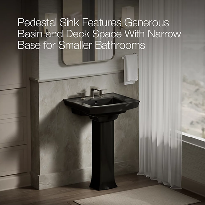 Kohler Archer 24" Rectangular Pedestal Bathroom Sink