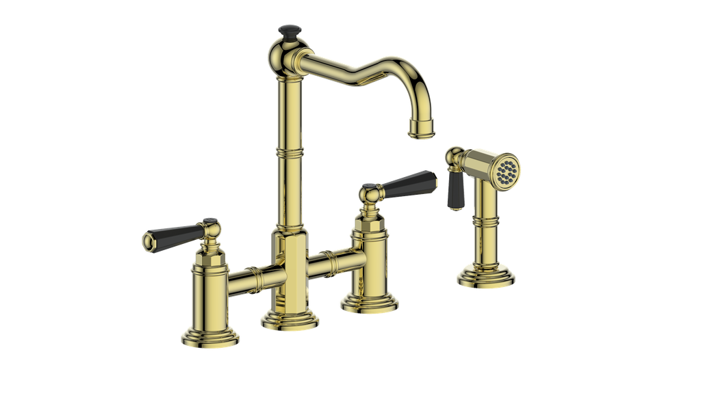 Vogt Carinthia Bridge Kitchen Faucet With Side Spray