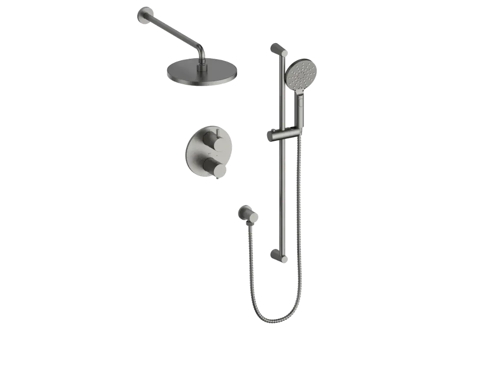 Vogt Wörgl 2-Way Thermostatic Shower System With Rough-In Valve - SET.OR.220.220